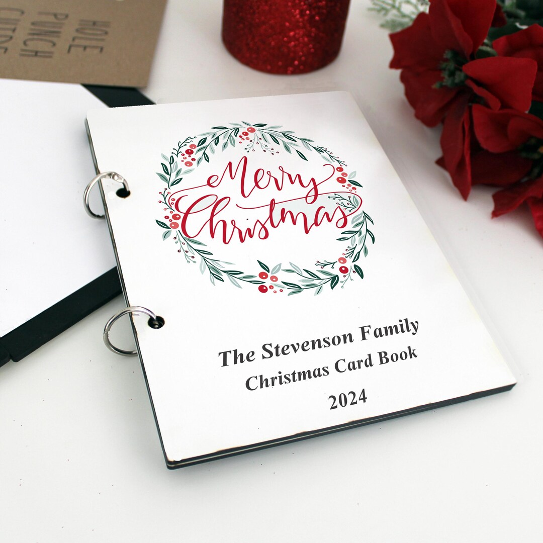 holiday card binder Luxe Holiday Card Keepsake Book main image 1