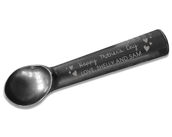 Personlig glassskopa Metallglasskopa Lasergraverad glassskopa Non-stick glassskopa Anpassad skopa --MSCP-B-100
