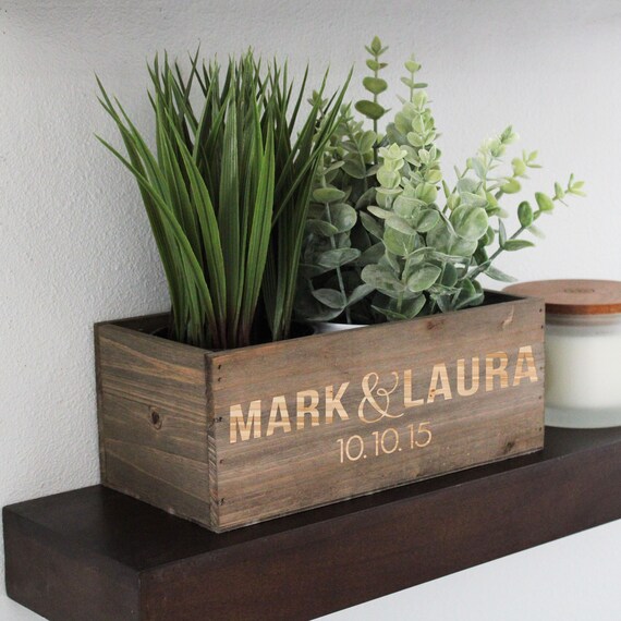 Housewarming Gift, Personalized Planter Box, Custom Wood Planter Box,  Personalized Wood Planter Box, Indoor Wood Planter, Planter Box Wood - Etsy