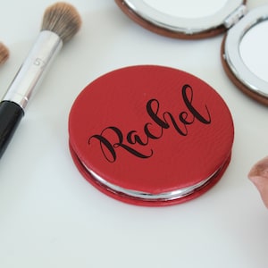 Personalized pocket mirror small hand mirror vanity mirror small compact mirror cute compact mirror Bridesmaid Gifts Maid of Honor --PMR-G-7