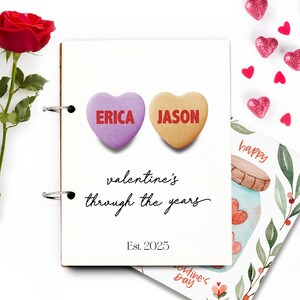 Porta biglietti di San Valentino, biglietti di San Valentino del passato, porta biglietti di San Valentino personalizzato, porta biglietti di esposizione--CRDBV-SUB-7