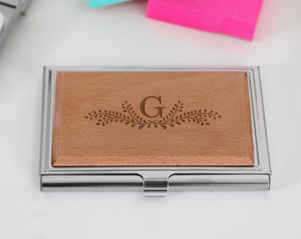Personalisierter Visitenkartenhalter aus Holz, Visitenkartenhalter, Visitenkartenhüllen, Bürogeschenke, Geschäftsinhaber, Makler, Verkäufer---BCH-WS-8