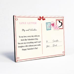 Hölzerne Liebespostkarte zum Valentinstag, Romantisches Geschenk für Frauen, Freundin Geschenke, Valentinstag Postkarte, Holz Postkarte --LPCV-sub-6