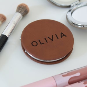 Personalized pocket mirror small hand mirror vanity mirror compact mirror cute compact mirror Bridesmaid Gifts Maid of Honor --PMR-G-14