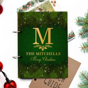 Porta biglietti di Natale, biglietti del Natale passato, porta biglietti di Natale personalizzati, contenitore per esposizione biglietti, album biglietti --CRDB-SUB-MITCHELLS