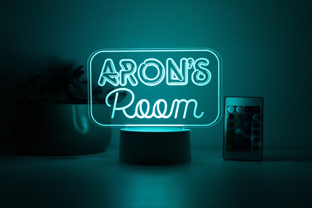 Neon Room Sign, Night Light, Personalized Night Lights Kids, Night