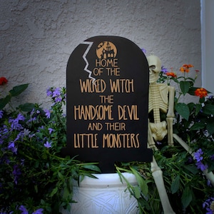 Personalized Halloween Tombstone Sign, Custom Halloween Tombstone Yard Sign, Tombstone Halloween Sign, Funny Halloween Tombstone Sign