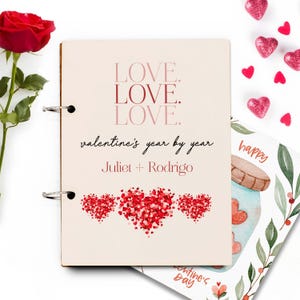 Porta biglietti di San Valentino, biglietti di San Valentino del passato, porta biglietti di San Valentino personalizzato, porta biglietti di esposizione--CRDBV-SUB-12
