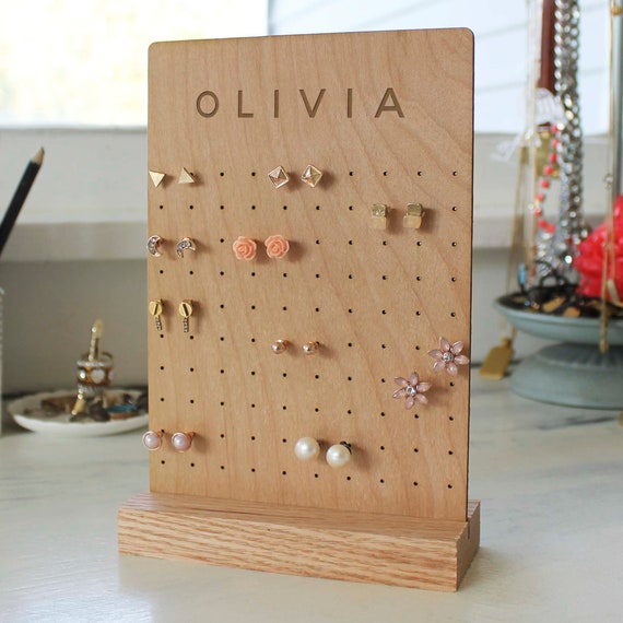 Personalized Jewelry Display Earring Holder Jewelry Organizer