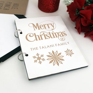 Porta-cartões de Natal, Cartões de Natal Passado, Porta-cartões de Natal Personalizado, Armazenamento para Exibição de Cartões, Álbum de Cartões CRDB-B-TALANI