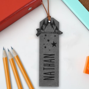 Personalisiertes Lesezeichen, Leder Lesezeichen, Gravur Leder Lesezeichen, Kinder Lesezeichen, Lesezeichen für Kinder Zurück zur Schule Geschenk Lesen