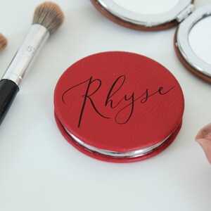 Personalisierter Taschenspiegel klein Handspiegel Kosmetikspiegel Kompaktspiegel niedlich Kompaktspiegel Brautjungfer Geschenke Ehrfrau --PMR-G-21