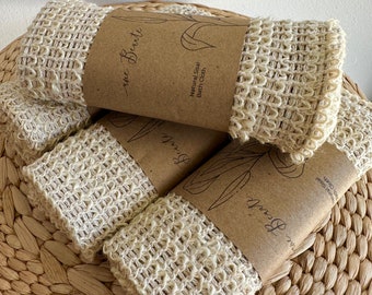 Natural Wash Cloth, Eco Friendly Product, Exfoliating Wash Cloth, Body Scrub Natural, Body Scrubber, Soap Saver, Compostable Bath Cloth