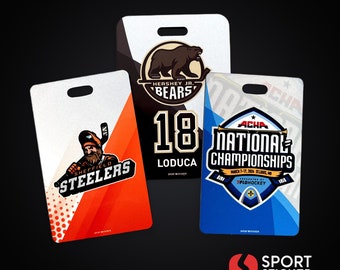 Custom Hockey Team Bag Tag - | Personalized luggage Tag | Custom Tournament Bag Tag | Team gifs