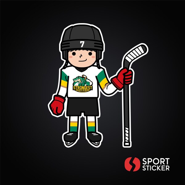 Custom Hockey Stickers Etsy