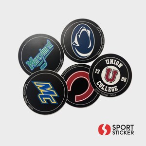 Custom Hockey Puck Stickers: Waterproof Vinyl Decals - Etsy