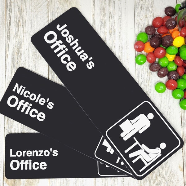 Customizable The Office Wall Sign, TV Show Door Plaque, 3D Printed, Dunder Mifflin Logo, Sitcom Memorabilia, Personalized Gifts - 3 Sizes