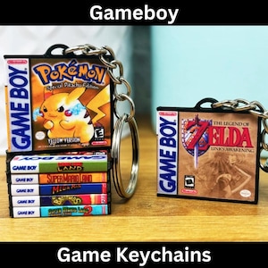 Mini porte-clés pour étui de jeu Gameboy, pochette pour étui Nintendo miniature, jeux rétro GB, porte-clés portable, remplissage de fête d'anniversaire, cadeau pour gamer
