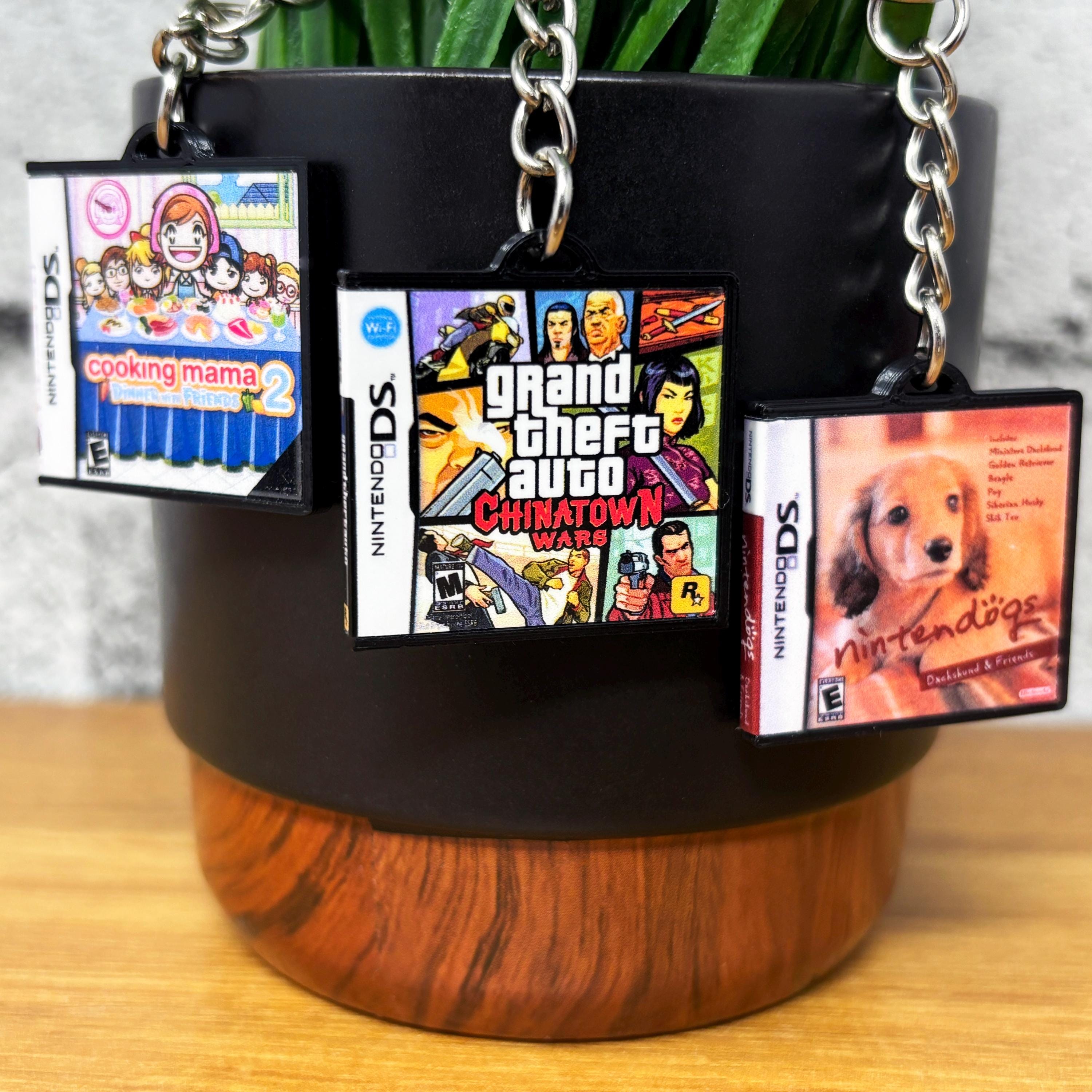 ミニ DS ゲームケース キーチェーン、レトロ ニンテンドー カバー