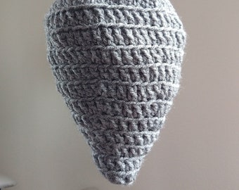 Wasp Decoy Crochet Faux Hornet Nest with drawstring closure naturally keeps insects away stuff yourself washable