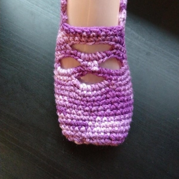 Ballet Style Crochet Slippers