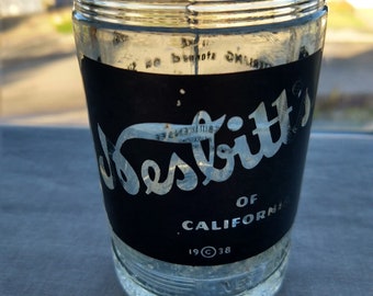 1938 Nesbitt's Soda Bottle VTG empty 7 fl oz Nesbitt Fruit Products INC  L.A. CA