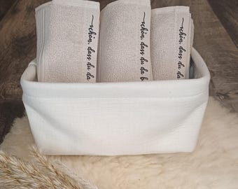 Guest towel set with saying – Decor for your bathroom – Unique towels for your guest bathroom