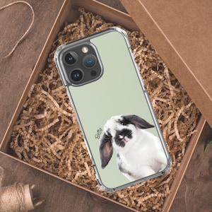 Coque de téléphone personnalisée en forme de lapin