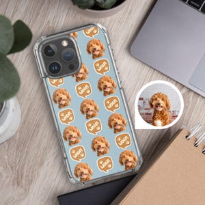 Custom Pet Phone Case Personalized Christmas Gift for Friends Dog Mom Gift for Girlfriend Pet Lovers Gift Puppy Phone Case iPhone 16 Case