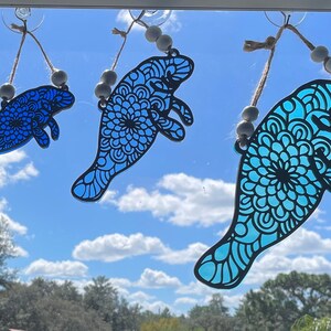 Manatee Suncatcher, Manatee Gift, Window Suncatcher, Sea Life Decor - Etsy