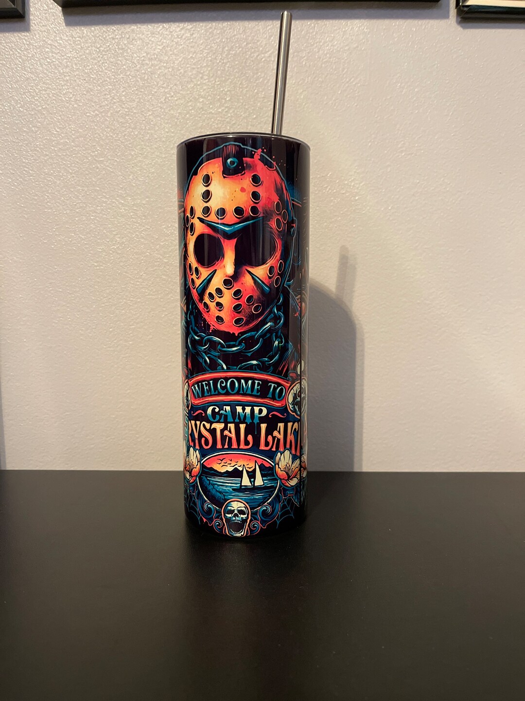 Neon 3 Icons Tumbler