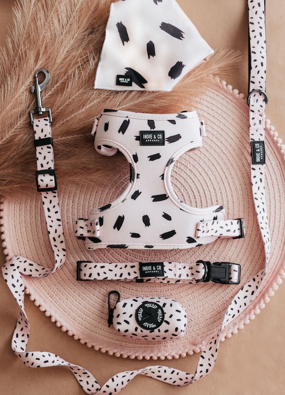 HONEY LOVE Full Set, Adjustable Dog Harness, Nude, Black Dog Harness, Honey  Love Dog Harness, Dog Accesories 