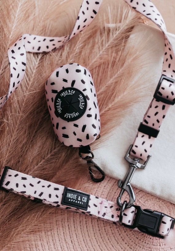 Honey Love Nude Pink Dog Collar, Adjustable Dog Collar, Modern Dog Collar,  Puppy Collar 