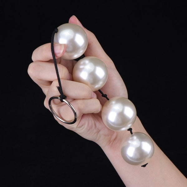 Super Large Pearl Anal Beads Long Anal Plugs Butt Plug Anal Balls Sex Toys for Women Men Handheld Anus Toy   Expander ,Mature