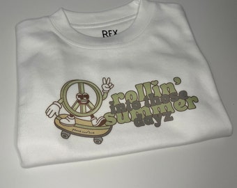 SUMMER DAYZ | Rollin’ into those summer dayz T-shirt design. tees. Kids tops and tees. Baby, children. Childrens clothes