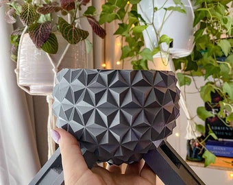 Spaceship Earth Plant Pot