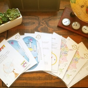 Kontinente und Ozeane Einheitsstudie, Weltkarte Digitaler Download, Homeschool Geographie druckbar, Lernaktivitäten, elementare Arbeitsblätter