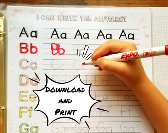 Arbetsblad med alfabetsrester, övningsblad med ABC-rester, återanvändbara ABC-rester, bokstäver för hemskola, förskola, småbarn