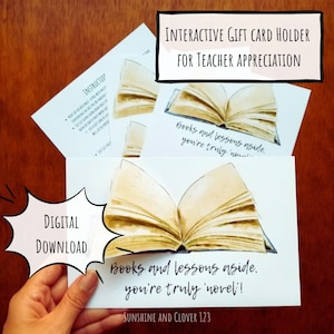 Printable Teacher Appreciation Card Printable Thank You Card English Teacher Gift Teacher Gift Idea Handmade Card Tutor Gift Mentor Gift