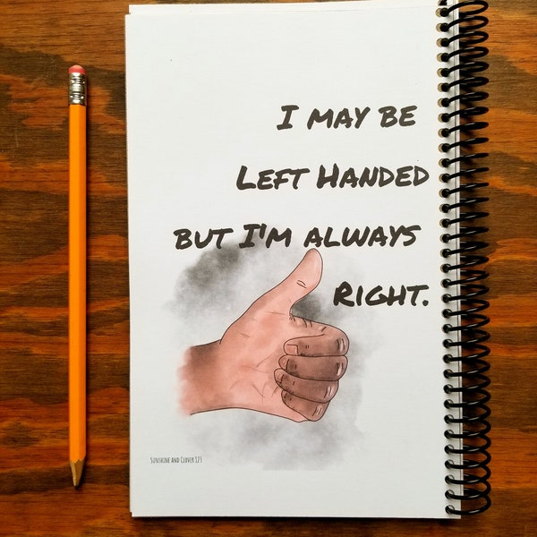 Left Handed Journal Etsy