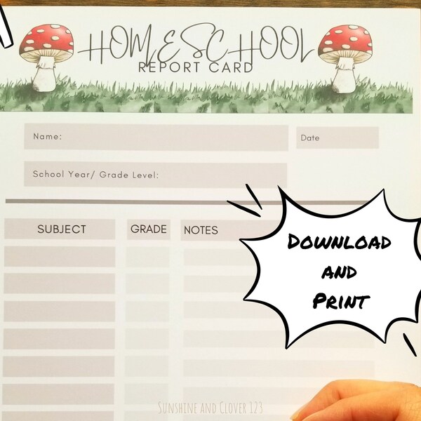 End of Year Report Card - Etsy