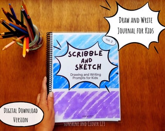 Druckbares Journal mit Schreibanregungen für Kinder Band 2 von Zeichnung und Schreibführung Anleitung für Kinder Journal Kinder Schreibideen