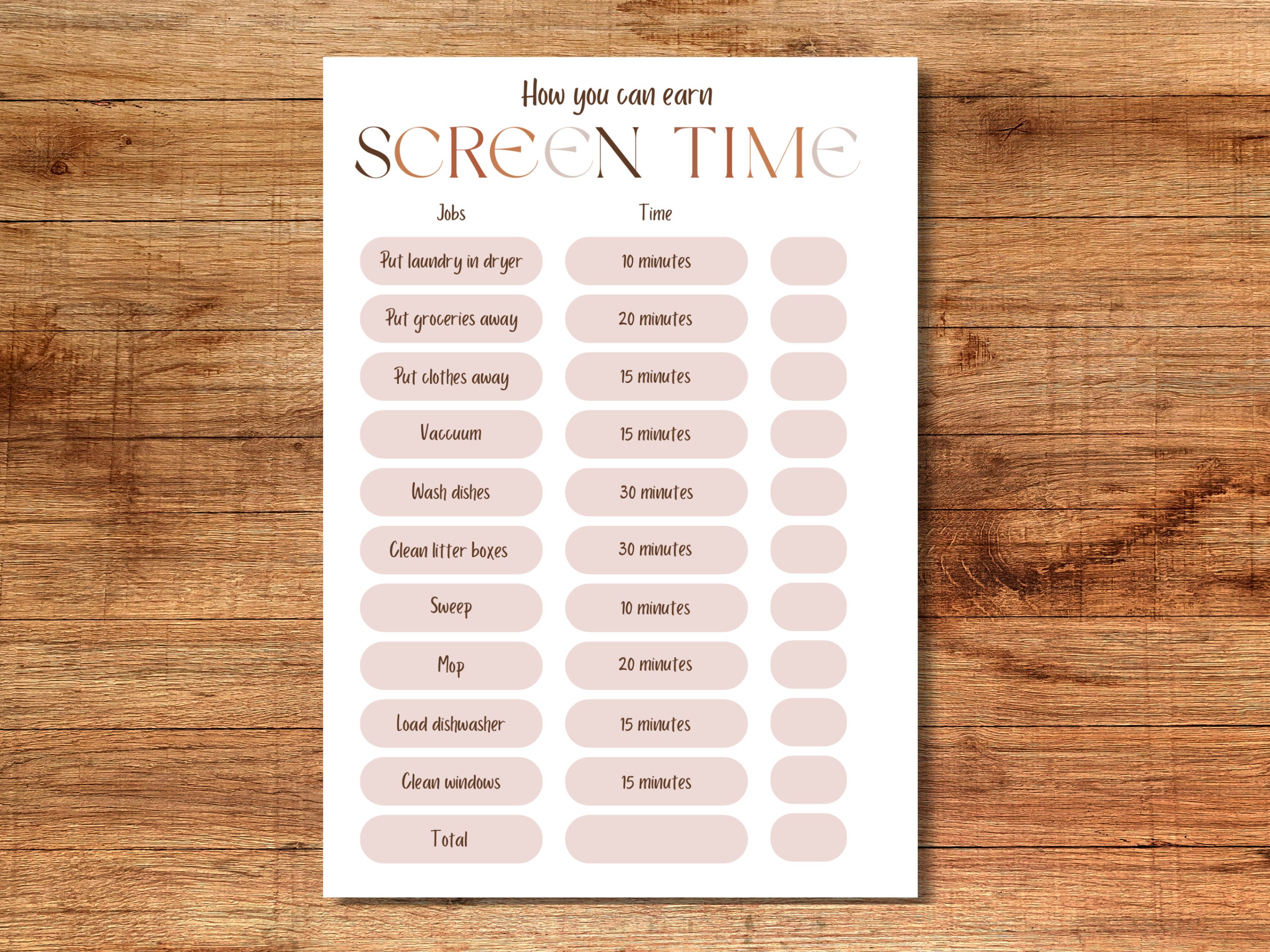 what is the recommended screen time daily