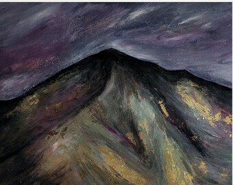 Moody Mountain Painting