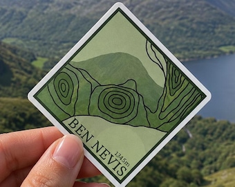 Ben Nevis Mountain Sticker - 3 Peaks Challenge