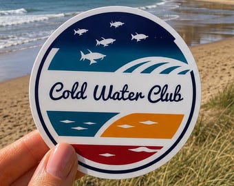 Unique Wild Swimming Sticker