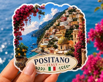 Positano Italy Travel Sticker | Italian Souvenir | 5x5cm