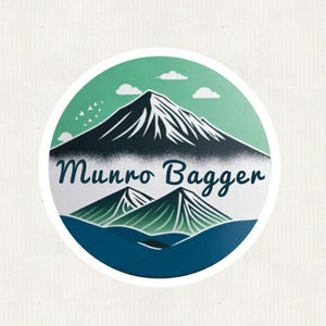 Pegatina de Munro Bagging: regalo de senderismo escocés