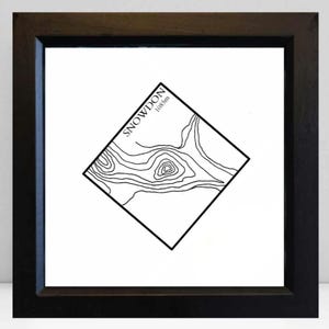 Snowdon Souvenir: Kartenkunst der Drei Zinnen