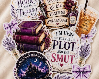 Smut Fantasy BookTok Merch Sticker Collection | Romantasy Reader Vinyl Sticker | BookTok Sticker | Fantasy Book Lover Gift | Kindle Decal